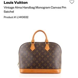 Louie Vuitton Vintage Alma handbag